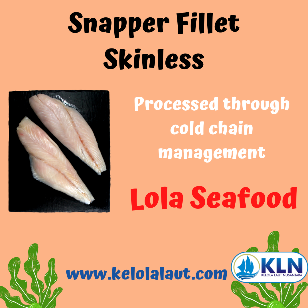 Snapper Fillet Skinless is processed through cold chain management.