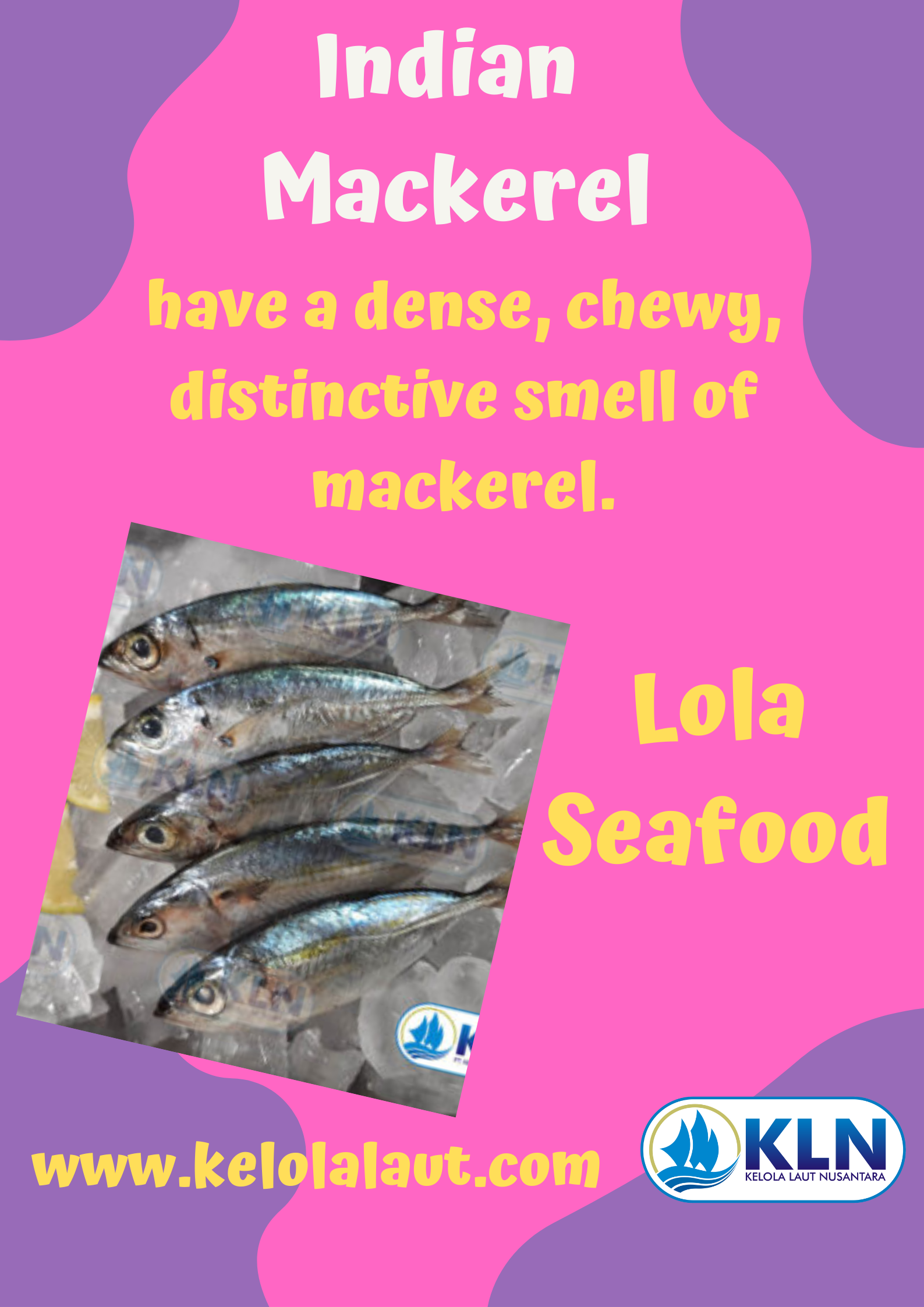 Indian Mackerel have a dense, chewy, and distinctive smell of mackerel