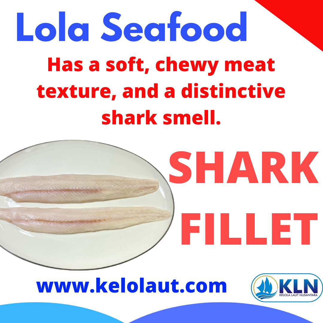 Shark Fillet has a soft, chewy meat texture, with a distinctive shark smell.