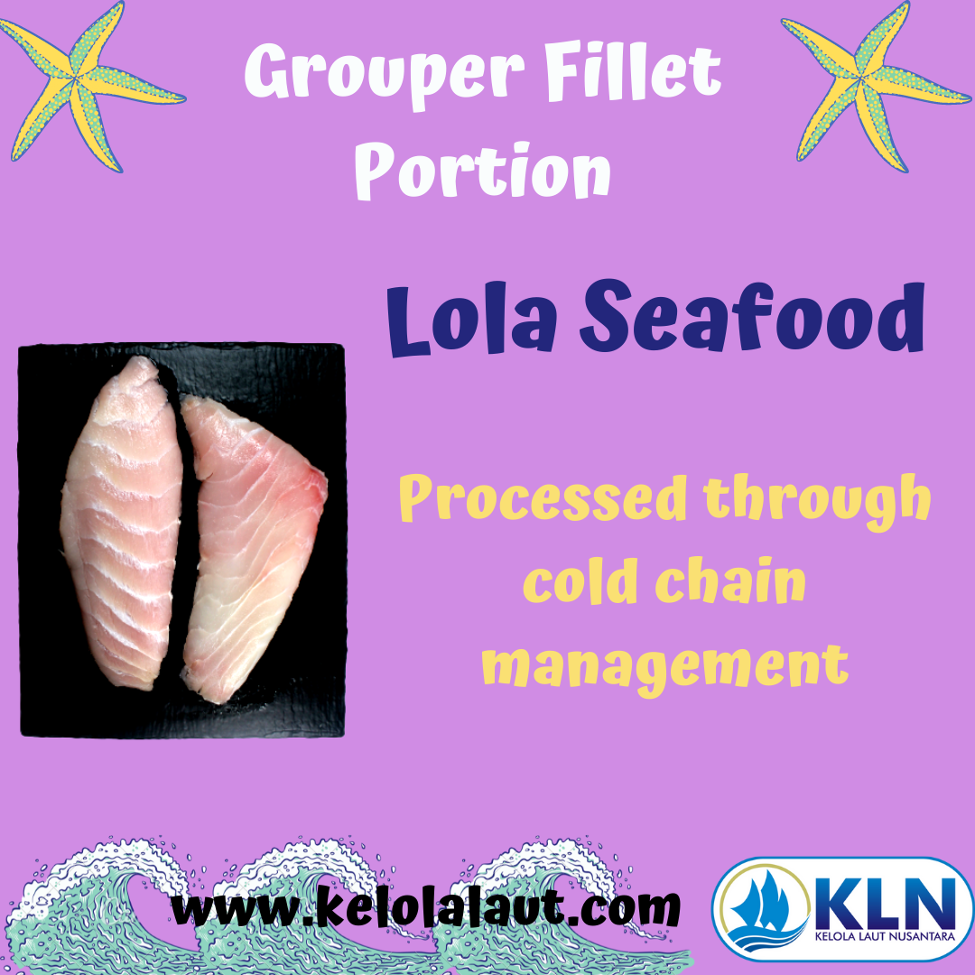 Grouper Fillet Portion is processed through cold chain management.