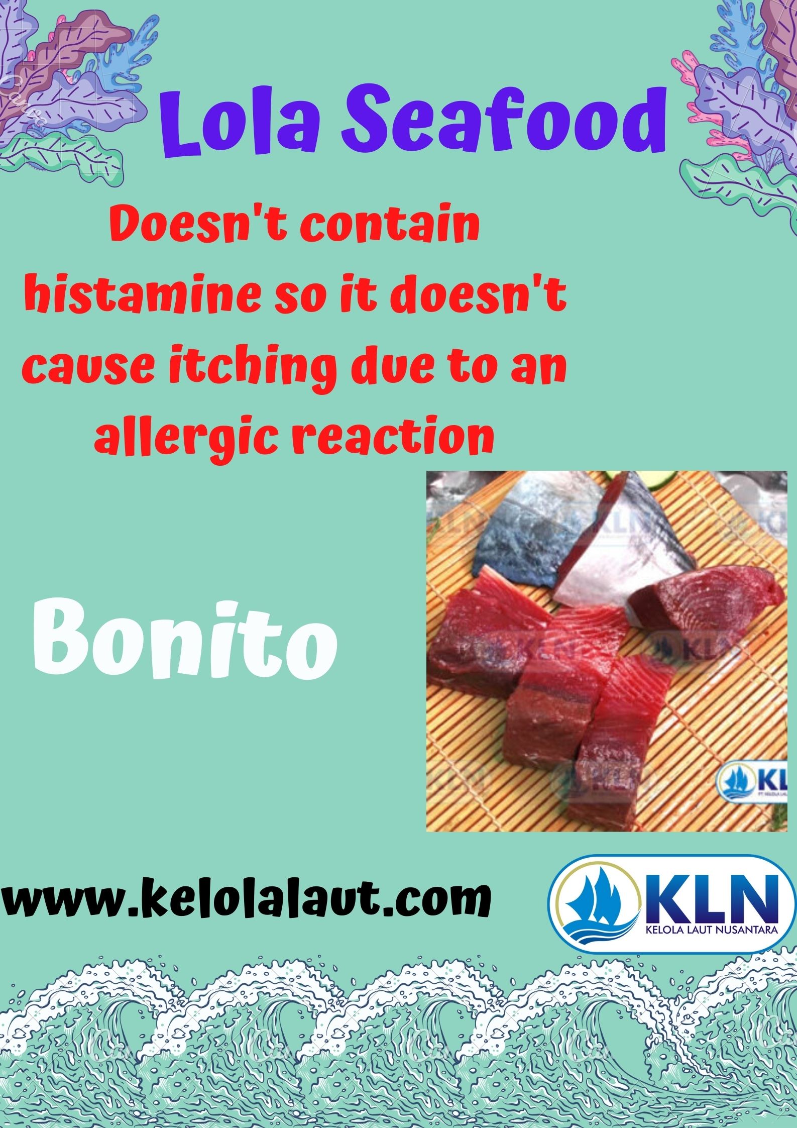 Bonito doesn’t contain histamine so it doesn’t cause itching due to an allergic reaction