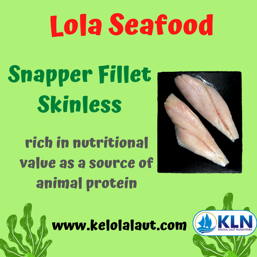 Snapper Fillet Skinless is rich in nutritional value as a source of animal protein.